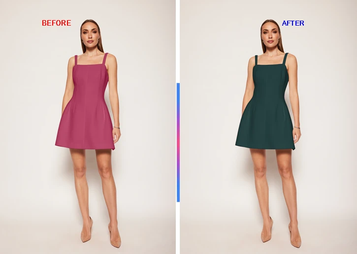 Model and Fashion Photo Color Editing