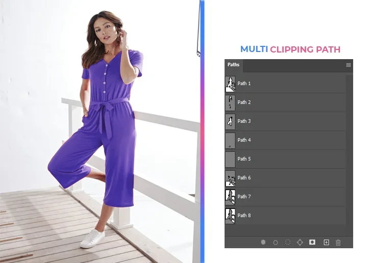 Model Photo Multi Clipping Path