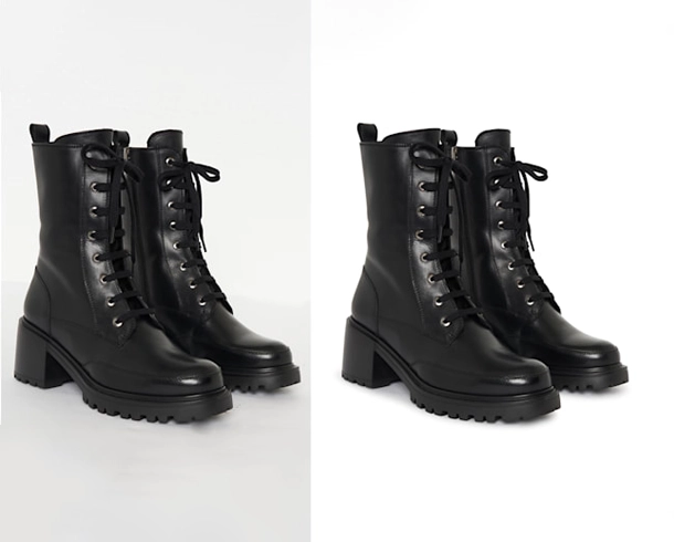 Shoes clipping path